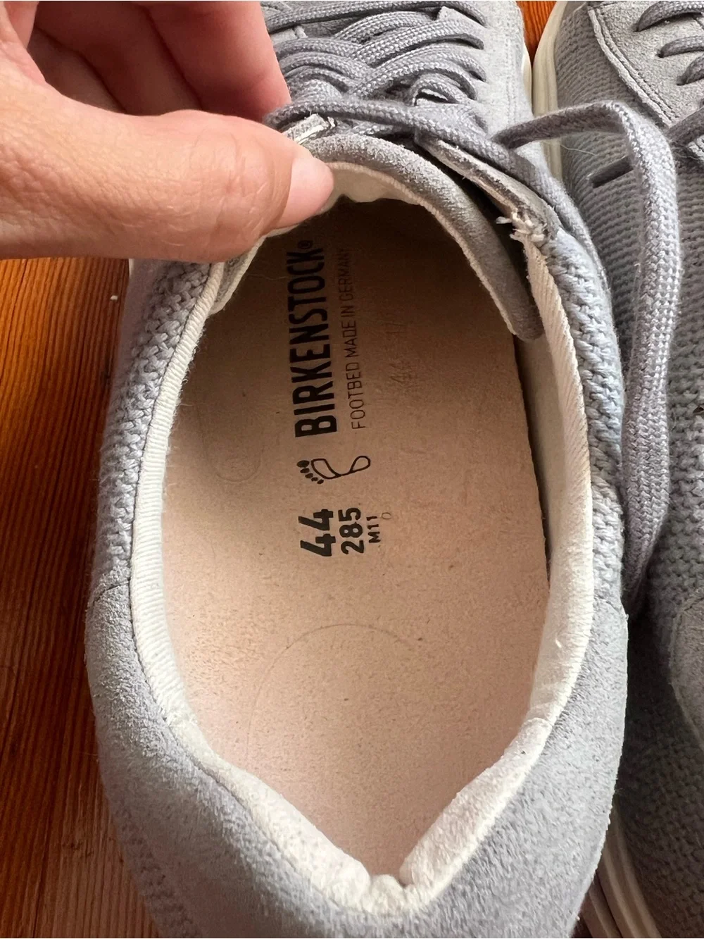Birkenstock Men's Low-Top Sneakers in Light Gray Suede